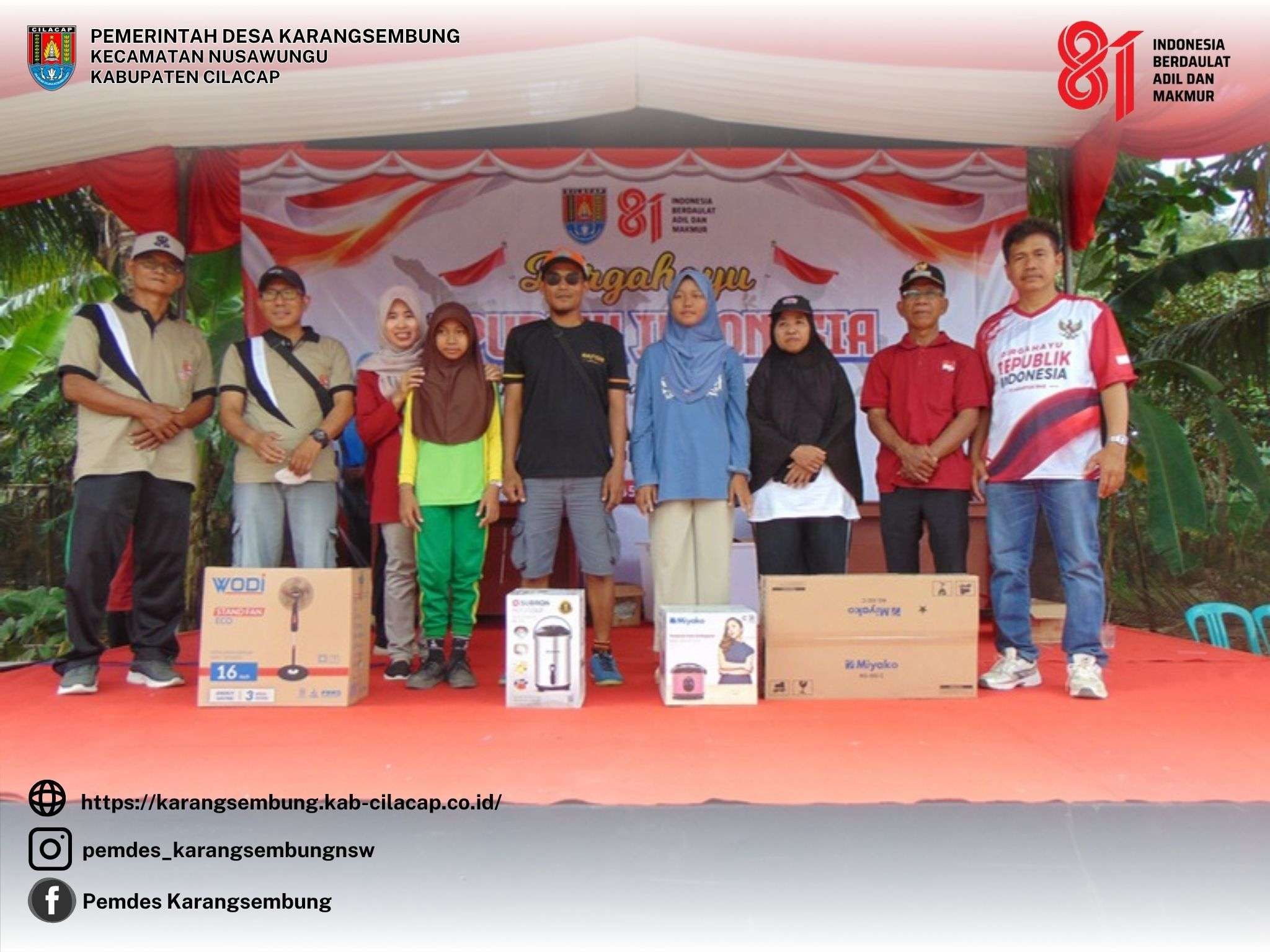 Senam Massal memperingati HUT ke-81 RI