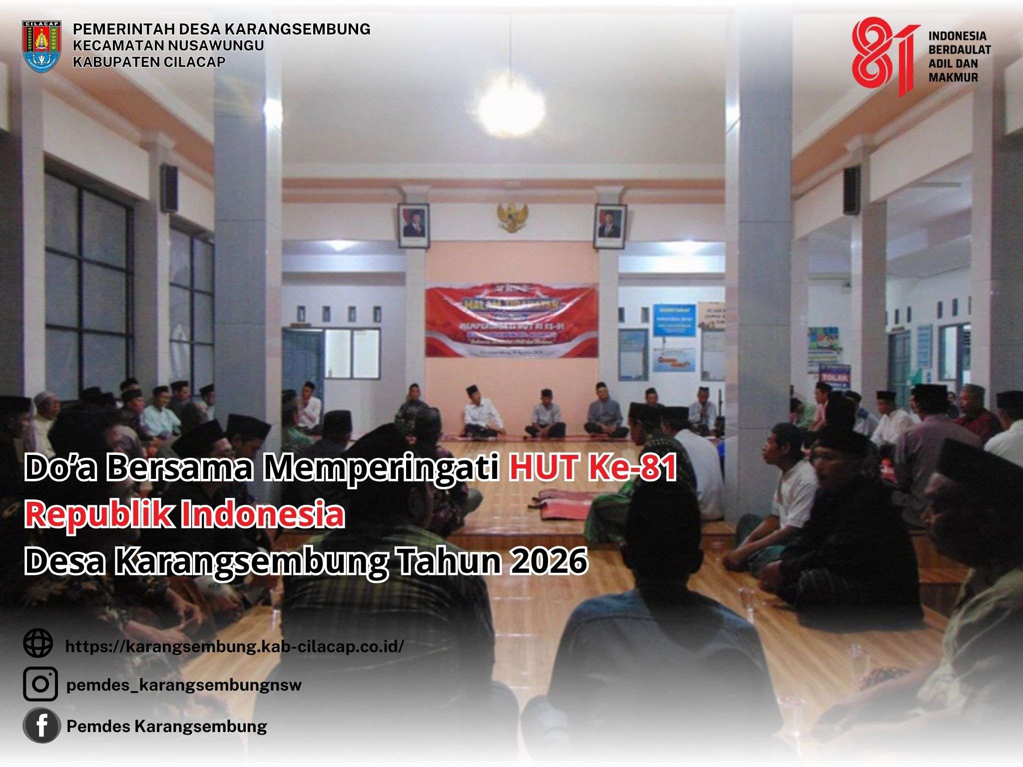 Do'a Bersama Memeperingati HUT ke-81 RI
