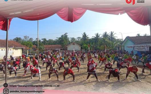 Senam Massal memperingati HUT ke-81 RI 