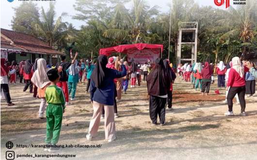 Senam Massal memperingati HUT ke-81 RI
