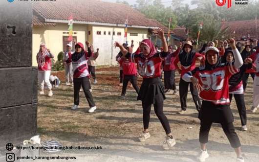 Senam Massal memperingati HUT ke-81 RI