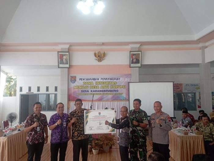 Pencanangan Pembangunan Zona Integritas Menuju Desa Anti Korupsi, Desa Karangsembung Kecamatan Nusawungu