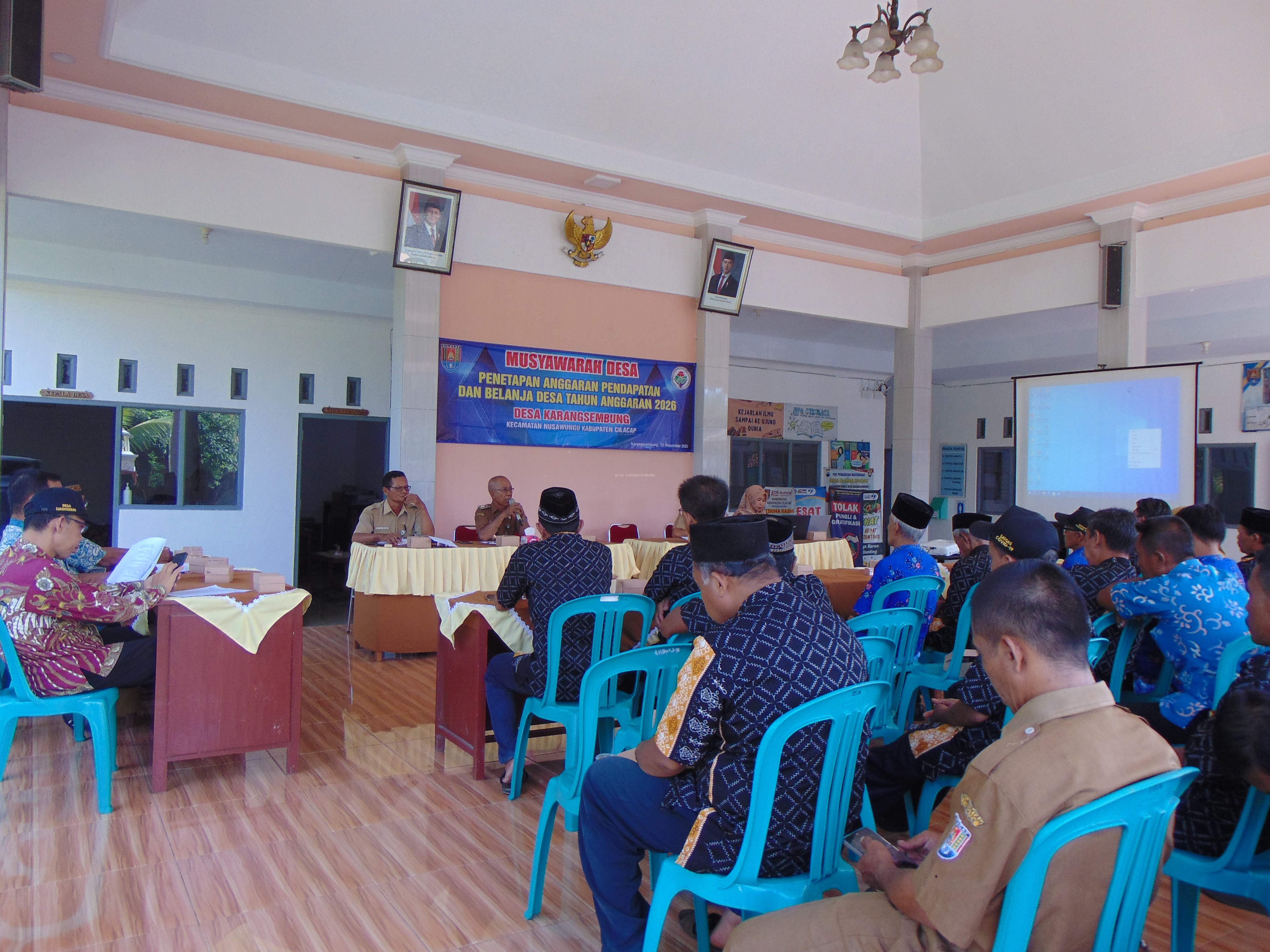 Musyawarah Desa Penetapan Anggaran Pendapatan dan Belanja Desa Tahun Anggaran 2026